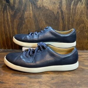 Cole Haan Grand Crosscourt II Sneaker Shoes Mens 11 M Navy Leather Casual C26522